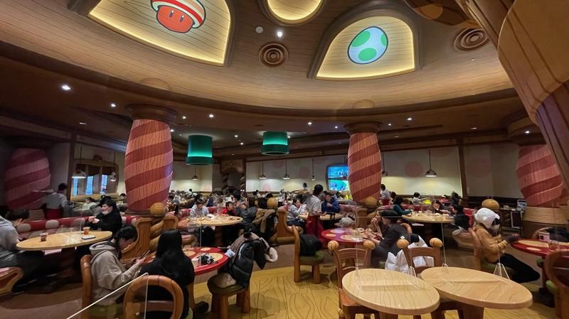 環球影城奇諾比奧咖啡餐廳內部